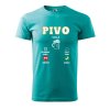 Pánské tričko s potiskem Pivo volá (Barva trička (muži) NOVÉ Apple green, Velikost - všechny NOVÉ 2XL)