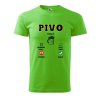 Pánské tričko s potiskem Pivo volá (Barva trička (muži) NOVÉ Apple green, Velikost - všechny NOVÉ 2XL)