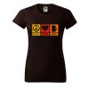 Dámské tričko s potiskem Peace love beer (Barva trička - ženy (NOVÉ) Apple green, Velikost - všechny NOVÉ 2XL)
