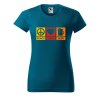 Dámské tričko s potiskem Peace love beer (Barva trička - ženy (NOVÉ) Apple green, Velikost - všechny NOVÉ 2XL)