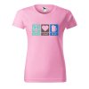Dámské tričko s potiskem Peace love beer (Barva trička - ženy (NOVÉ) Apple green, Velikost - všechny NOVÉ 2XL)