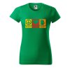 Dámské tričko s potiskem Peace love beer (Barva trička - ženy (NOVÉ) Apple green, Velikost - všechny NOVÉ 2XL)