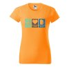 Dámské tričko s potiskem Peace love beer (Barva trička - ženy (NOVÉ) Apple green, Velikost - všechny NOVÉ 2XL)