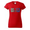 Dámské tričko s potiskem Peace love beer (Barva trička - ženy (NOVÉ) Apple green, Velikost - všechny NOVÉ 2XL)