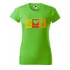 Dámské tričko s potiskem Peace love beer (Barva trička - ženy (NOVÉ) Apple green, Velikost - všechny NOVÉ 2XL)