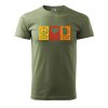 Pánské tričko s potiskem Peace love beer (Barva trička (muži) NOVÉ Apple green, Velikost - všechny NOVÉ 2XL)