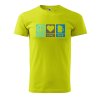 Pánské tričko s potiskem Peace love beer (Barva trička (muži) NOVÉ Apple green, Velikost - všechny NOVÉ 2XL)