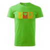 Pánské tričko s potiskem Peace love beer (Barva trička (muži) NOVÉ Apple green, Velikost - všechny NOVÉ 2XL)