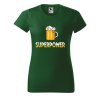 Dámské tričko s potiskem Superpower (Barva trička - ženy (NOVÉ) Apple green, Velikost - všechny NOVÉ 2XL)