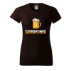 Dámské tričko s potiskem Superpower (Barva trička - ženy (NOVÉ) Apple green, Velikost - všechny NOVÉ 2XL)