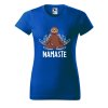 Dámské tričko s potiskem Namaste lenochod (Barva trička - ženy (NOVÉ) Apple green, Velikost - všechny NOVÉ 2XL)