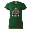 Dámské tričko s potiskem Namaste lenochod (Barva trička - ženy (NOVÉ) Apple green, Velikost - všechny NOVÉ 2XL)