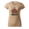 Dámské tričko s potiskem Namaste lenochod (Barva trička - ženy (NOVÉ) Apple green, Velikost - všechny NOVÉ 2XL)