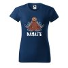 Dámské tričko s potiskem Namaste lenochod (Barva trička - ženy (NOVÉ) Apple green, Velikost - všechny NOVÉ 2XL)