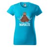 Dámské tričko s potiskem Namaste lenochod (Barva trička - ženy (NOVÉ) Apple green, Velikost - všechny NOVÉ 2XL)