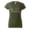 Dámské tričko s potiskem Dnešní plán (Barva trička - ženy (NOVÉ) Apple green, Velikost - všechny NOVÉ 2XL)