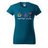 Dámské tričko s potiskem Dnešní plán (Barva trička - ženy (NOVÉ) Apple green, Velikost - všechny NOVÉ 2XL)