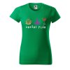 Dámské tričko s potiskem Dnešní plán (Barva trička - ženy (NOVÉ) Apple green, Velikost - všechny NOVÉ 2XL)