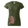 Dámské tričko s potiskem Spěchej pomalu (Barva trička - ženy (NOVÉ) Apple green, Velikost - všechny NOVÉ 2XL)