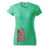 Dámské tričko s potiskem Spěchej pomalu (Barva trička - ženy (NOVÉ) Apple green, Velikost - všechny NOVÉ 2XL)