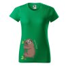 Dámské tričko s potiskem Spěchej pomalu (Barva trička - ženy (NOVÉ) Apple green, Velikost - všechny NOVÉ 2XL)