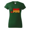 Dámské tričko s potiskem Dobít pivo (Barva trička - ženy (NOVÉ) Apple green, Velikost - všechny NOVÉ 2XL)