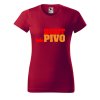 Dámské tričko s potiskem Dobít pivo (Barva trička - ženy (NOVÉ) Apple green, Velikost - všechny NOVÉ 2XL)