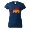 Dámské tričko s potiskem Dobít pivo (Barva trička - ženy (NOVÉ) Apple green, Velikost - všechny NOVÉ 2XL)