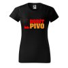 Dámské tričko s potiskem Dobít pivo (Barva trička - ženy (NOVÉ) Apple green, Velikost - všechny NOVÉ 2XL)