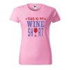 Dámské tričko s potiskem Wine shirt (Barva trička - ženy (NOVÉ) Apple green, Velikost - všechny NOVÉ 2XL)