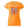 Dámské tričko s potiskem Wine shirt (Barva trička - ženy (NOVÉ) Apple green, Velikost - všechny NOVÉ 2XL)