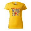 Dámské tričko s potiskem Wine shirt (Barva trička - ženy (NOVÉ) Apple green, Velikost - všechny NOVÉ 2XL)