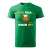 Pánské tričko Pivo volá musím jít (Barva trička (muži) NOVÉ Apple green, Velikost - všechny NOVÉ 2XL)