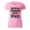 Dámské tričko s potiskem Šetřím vodu (Barva trička - ženy (NOVÉ) Apple green, Velikost - všechny NOVÉ 2XL)