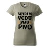 Dámské tričko s potiskem Šetřím vodu (Barva trička - ženy (NOVÉ) Apple green, Velikost - všechny NOVÉ 2XL)