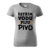 Dámské tričko s potiskem Šetřím vodu (Barva trička - ženy (NOVÉ) Apple green, Velikost - všechny NOVÉ 2XL)