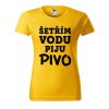 Dámské tričko s potiskem Šetřím vodu (Barva trička - ženy (NOVÉ) Apple green, Velikost - všechny NOVÉ 2XL)