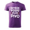 Pánské tričko s potiskem Šetřím vodu (Barva trička (muži) NOVÉ Apple green, Velikost - všechny NOVÉ 2XL)