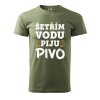 Pánské tričko s potiskem Šetřím vodu (Barva trička (muži) NOVÉ Apple green, Velikost - všechny NOVÉ 2XL)