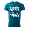 Pánské tričko s potiskem Šetřím vodu (Barva trička (muži) NOVÉ Apple green, Velikost - všechny NOVÉ 2XL)