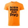 Pánské tričko s potiskem Šetřím vodu (Barva trička (muži) NOVÉ Apple green, Velikost - všechny NOVÉ 2XL)