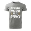 Pánské tričko s potiskem Šetřím vodu (Barva trička (muži) NOVÉ Apple green, Velikost - všechny NOVÉ 2XL)
