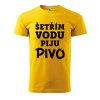 Pánské tričko s potiskem Šetřím vodu (Barva trička (muži) NOVÉ Apple green, Velikost - všechny NOVÉ 2XL)