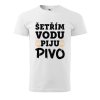 Pánské tričko s potiskem Šetřím vodu (Barva trička (muži) NOVÉ Apple green, Velikost - všechny NOVÉ 2XL)