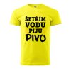 Pánské tričko s potiskem Šetřím vodu (Barva trička (muži) NOVÉ Apple green, Velikost - všechny NOVÉ 2XL)