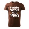 Pánské tričko s potiskem Šetřím vodu (Barva trička (muži) NOVÉ Apple green, Velikost - všechny NOVÉ 2XL)
