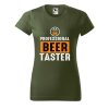 Dámské tričko s potiskem Beer taster (Barva trička - ženy (NOVÉ) Apple green, Velikost - všechny NOVÉ 2XL)