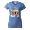 Dámské tričko s potiskem Beer taster (Barva trička - ženy (NOVÉ) Apple green, Velikost - všechny NOVÉ 2XL)