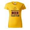 Dámské tričko s potiskem Beer taster (Barva trička - ženy (NOVÉ) Apple green, Velikost - všechny NOVÉ 2XL)