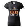 Dámské tričko s potiskem Beer taster (Barva trička - ženy (NOVÉ) Apple green, Velikost - všechny NOVÉ 2XL)